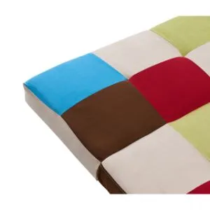 Atlanta Fabric Sofa Bed, Rainbow Patchwork Fabric