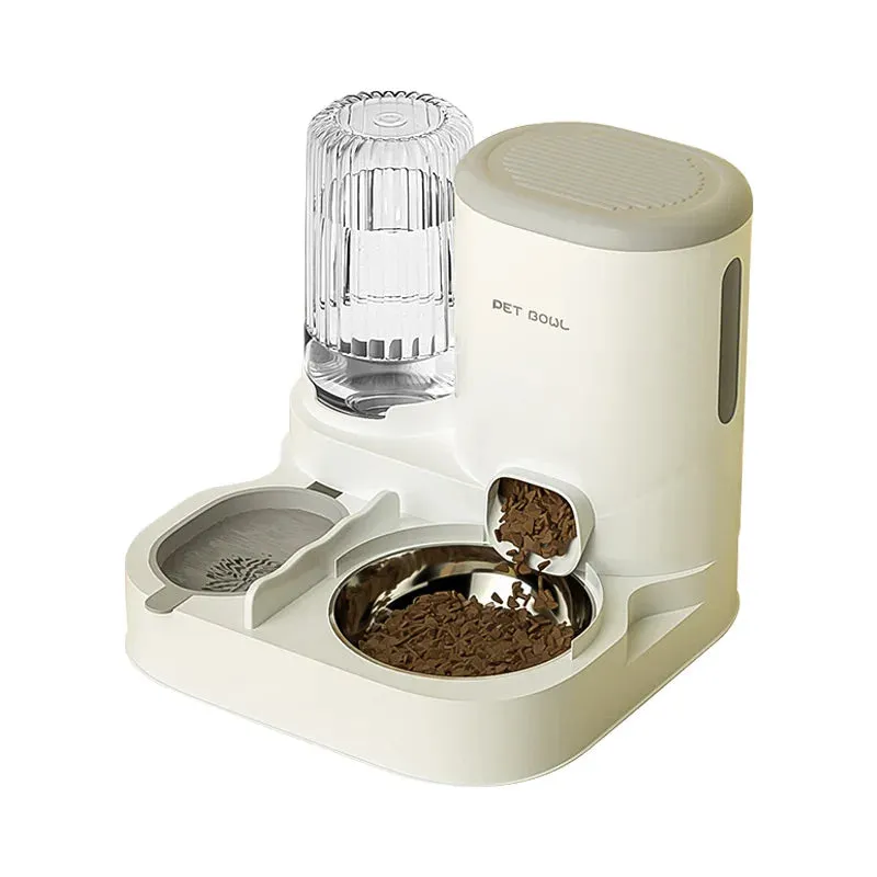 Automatic Cat Feeder with Water Fountain - Large Capacity Food & Water Dispenser