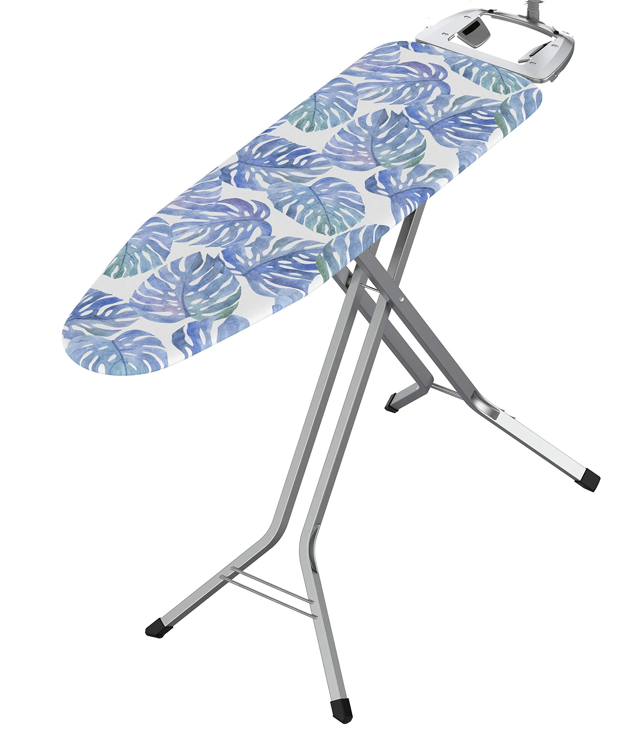 Bartnelli Rorets Ironing Board with Cover Pad, Height Adjustable, Safety Iron Rest, Safety Storage Lock, 4 Layer Pad, Home Laundry Room or Dorm Use