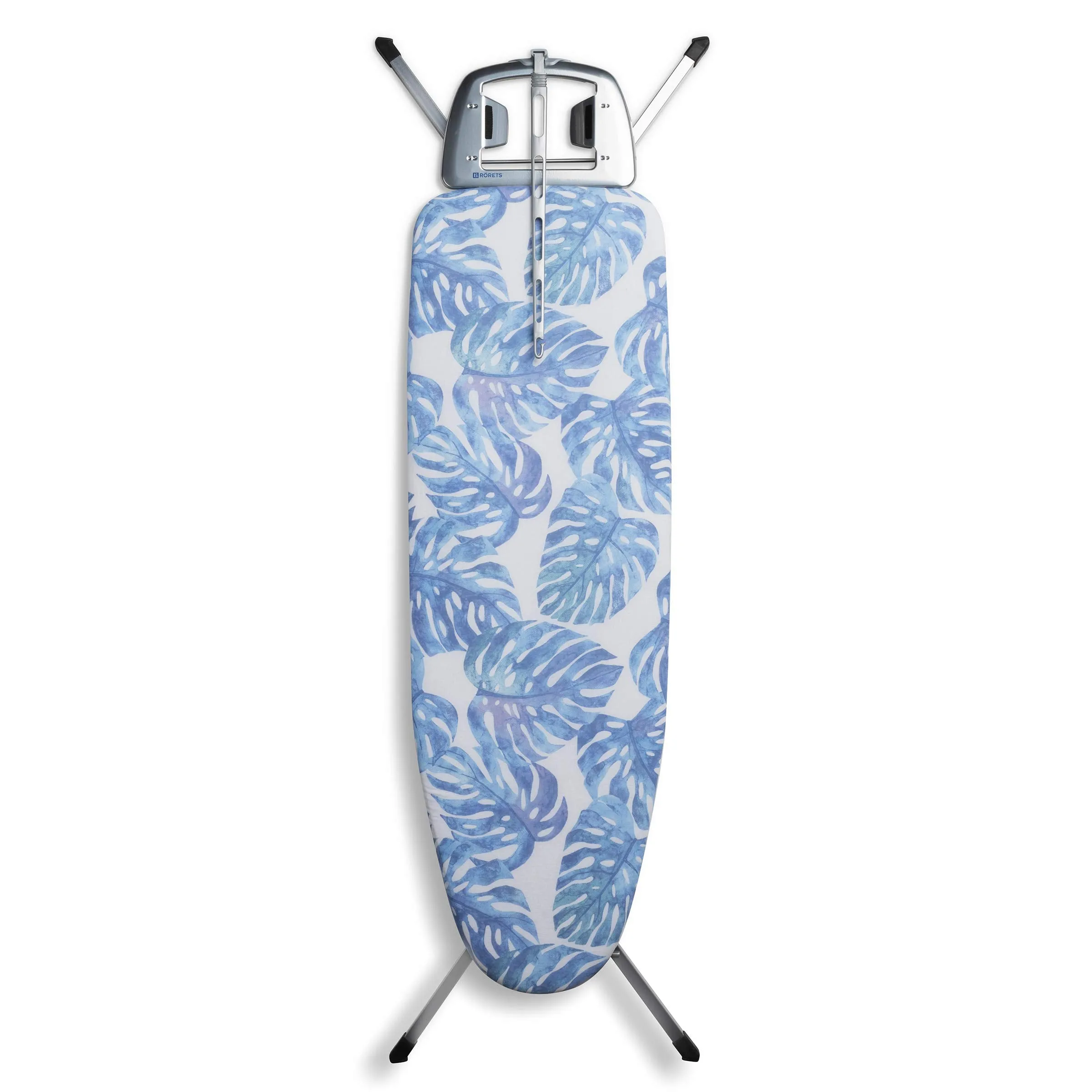 Bartnelli Rorets Ironing Board with Cover Pad, Height Adjustable, Safety Iron Rest, Safety Storage Lock, 4 Layer Pad, Home Laundry Room or Dorm Use