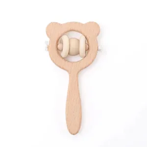 Bear Wooden Rattle