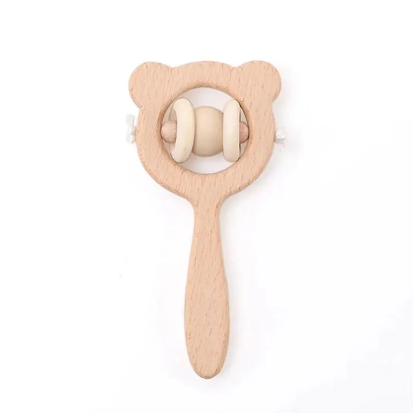 Bear Wooden Rattle
