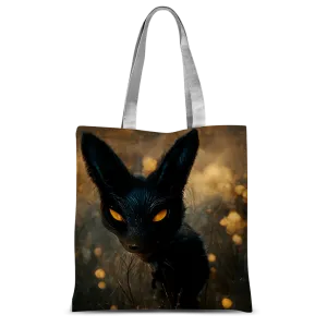 Black and Orange Kitty Cat Classic Sublimation Tote Bag