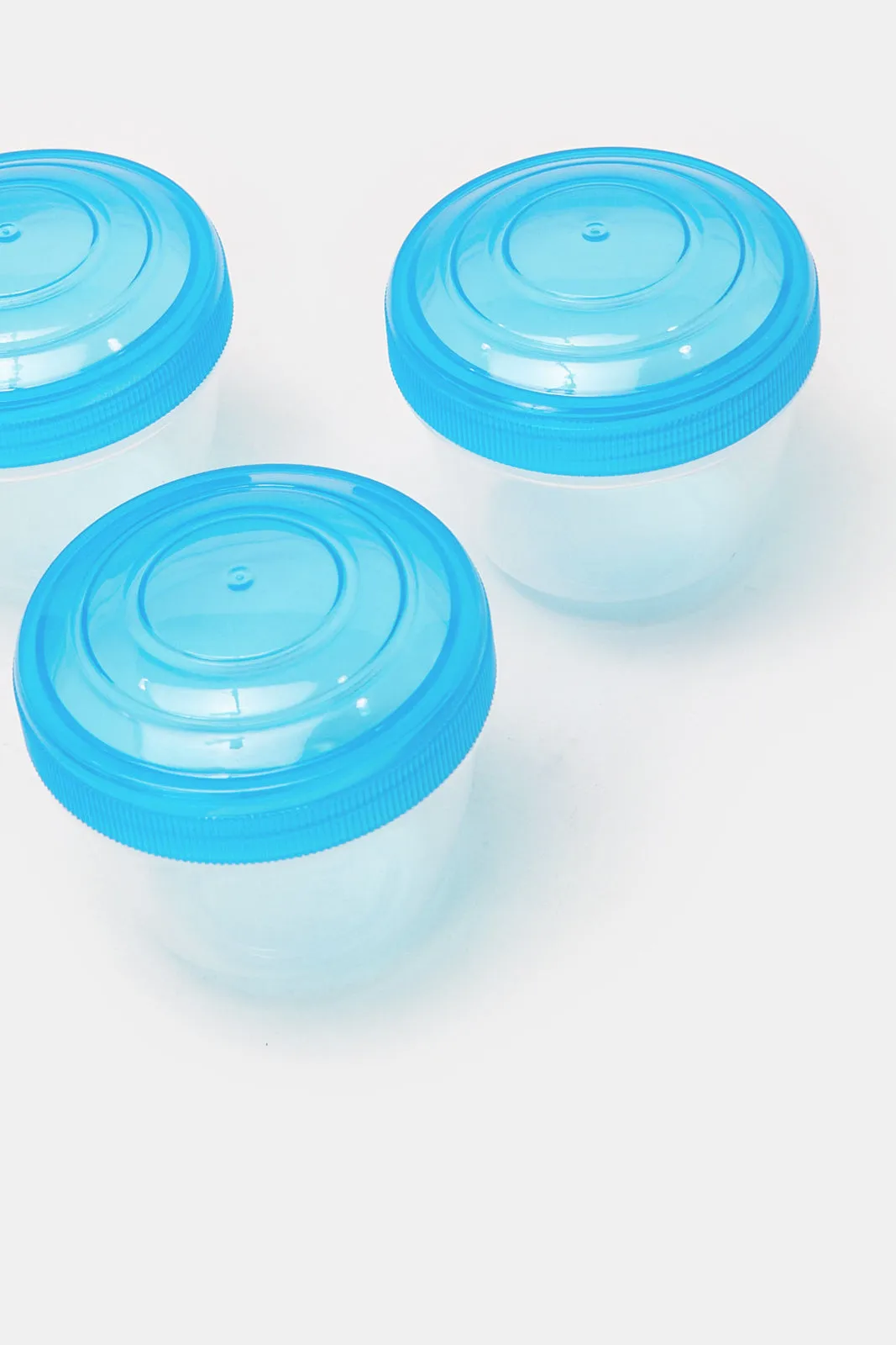 Blue And Clear Lunch & Munch Box Set (3Piece)