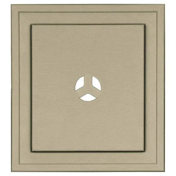 Builders Edge Scallop Mounting Block, 7" x 8", White