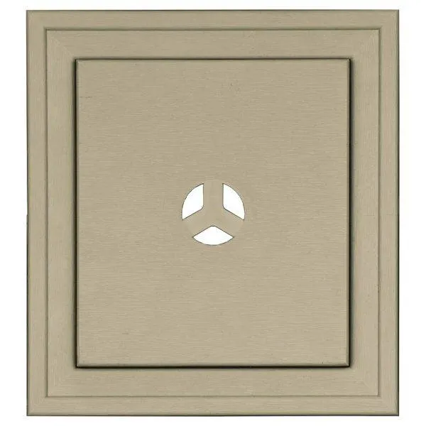 Builders Edge Scallop Mounting Block, 7" x 8", White