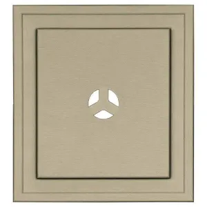 Builders Edge Scallop Mounting Block, 7" x 8", White