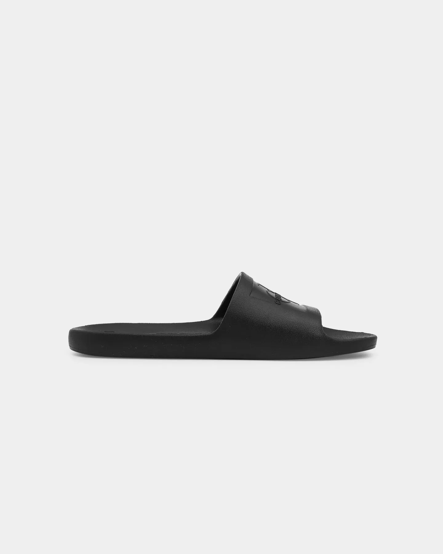 Calvin Klein Monogram Debossed Slides Black