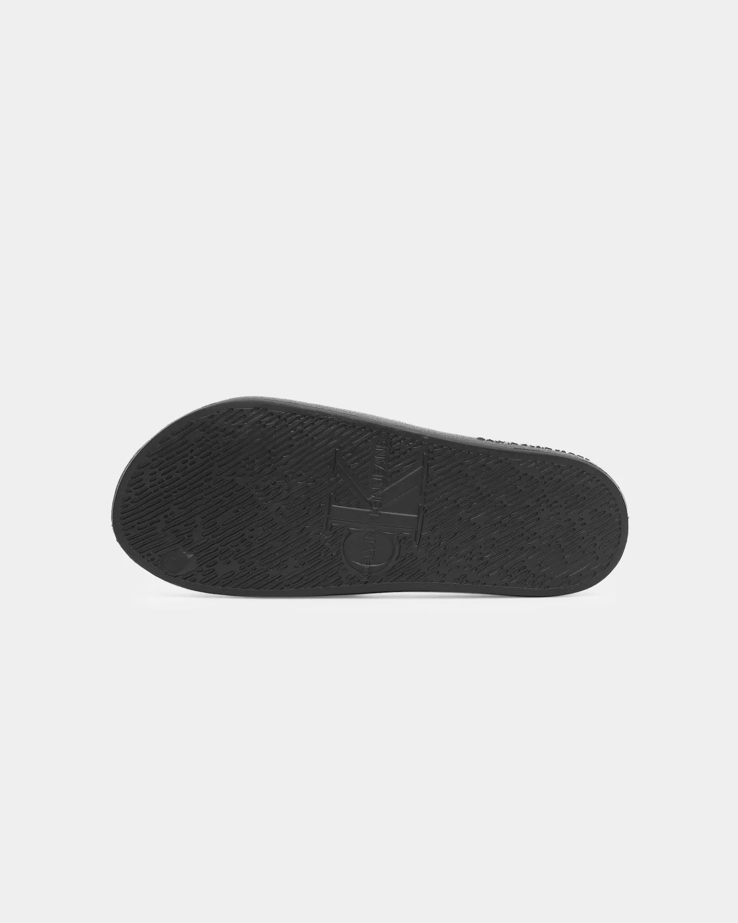 Calvin Klein Monogram Debossed Slides Black