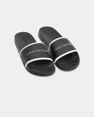 Calvin Klein Women's Institutional Logo Slide Black