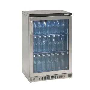 CE558 Gamko Bottle Cooler - Single Hinged Door 150 Ltr Stainless Steel