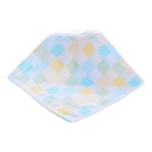 Checkered Muslin Square | Blue