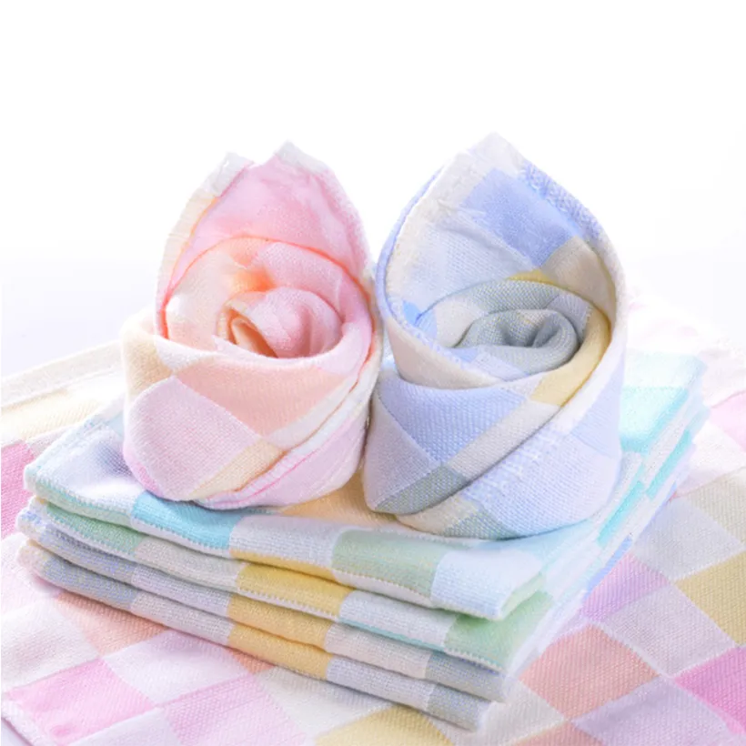 Checkered Muslin Square | Pink