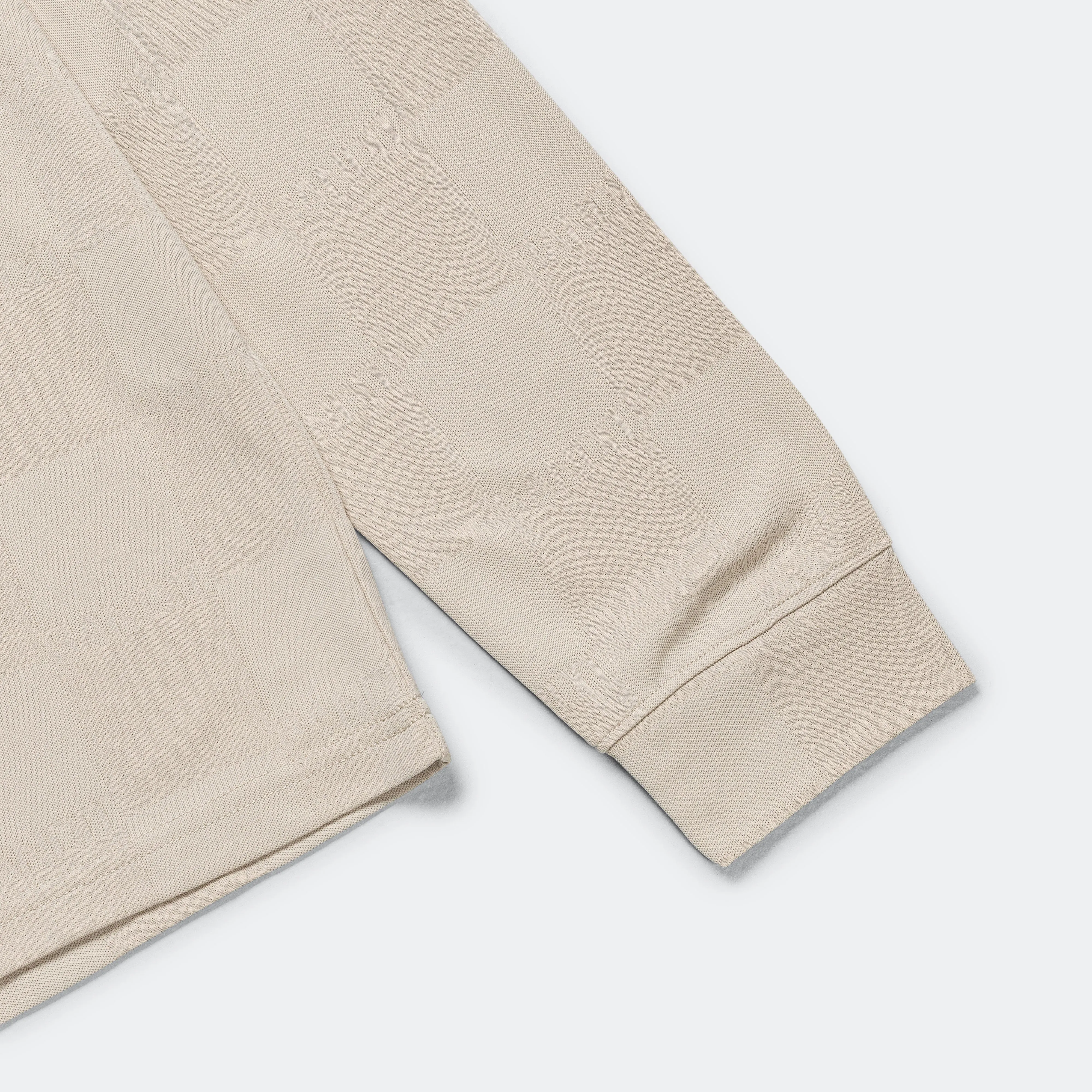 Cheque Jacquard Long Sleeve - Stone