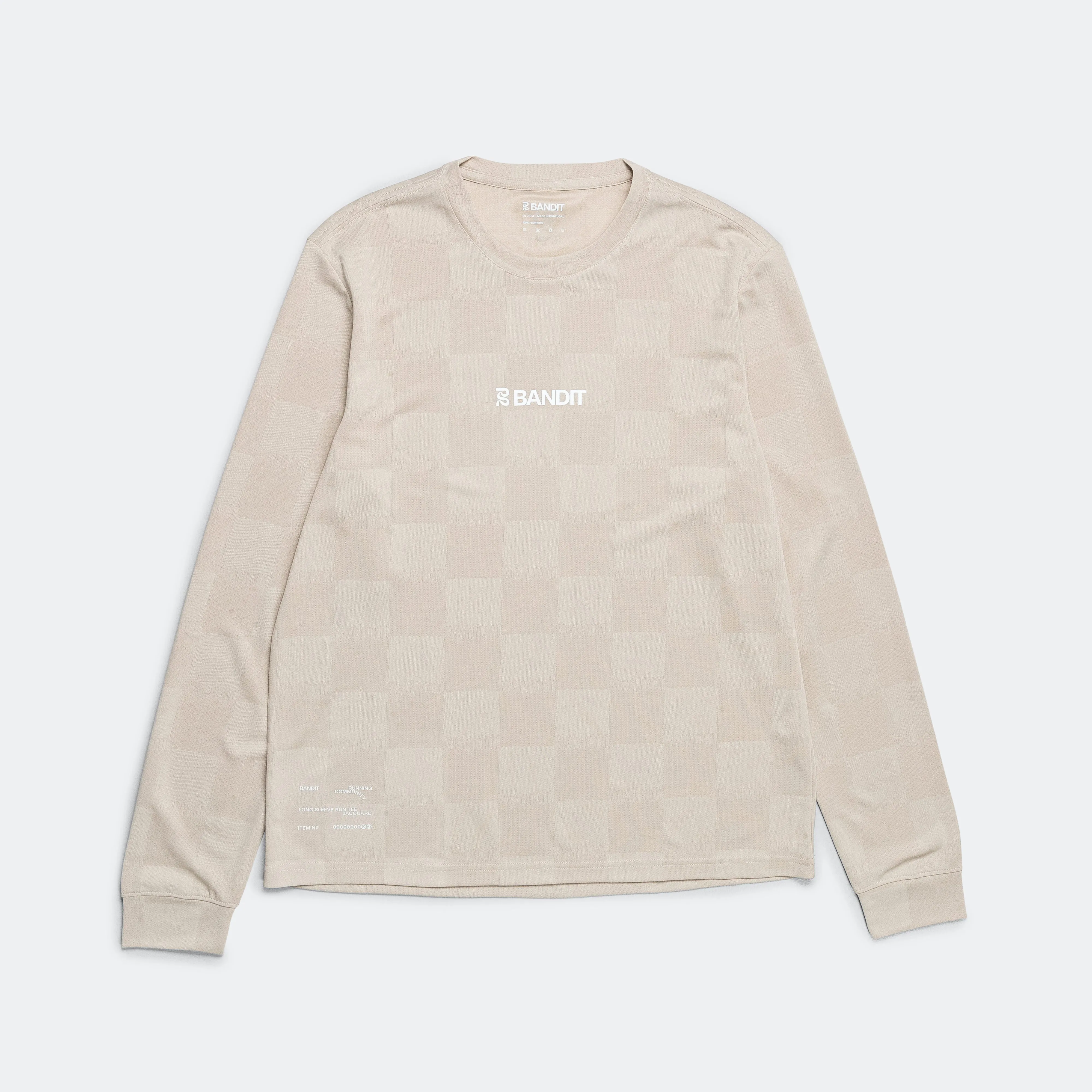 Cheque Jacquard Long Sleeve - Stone