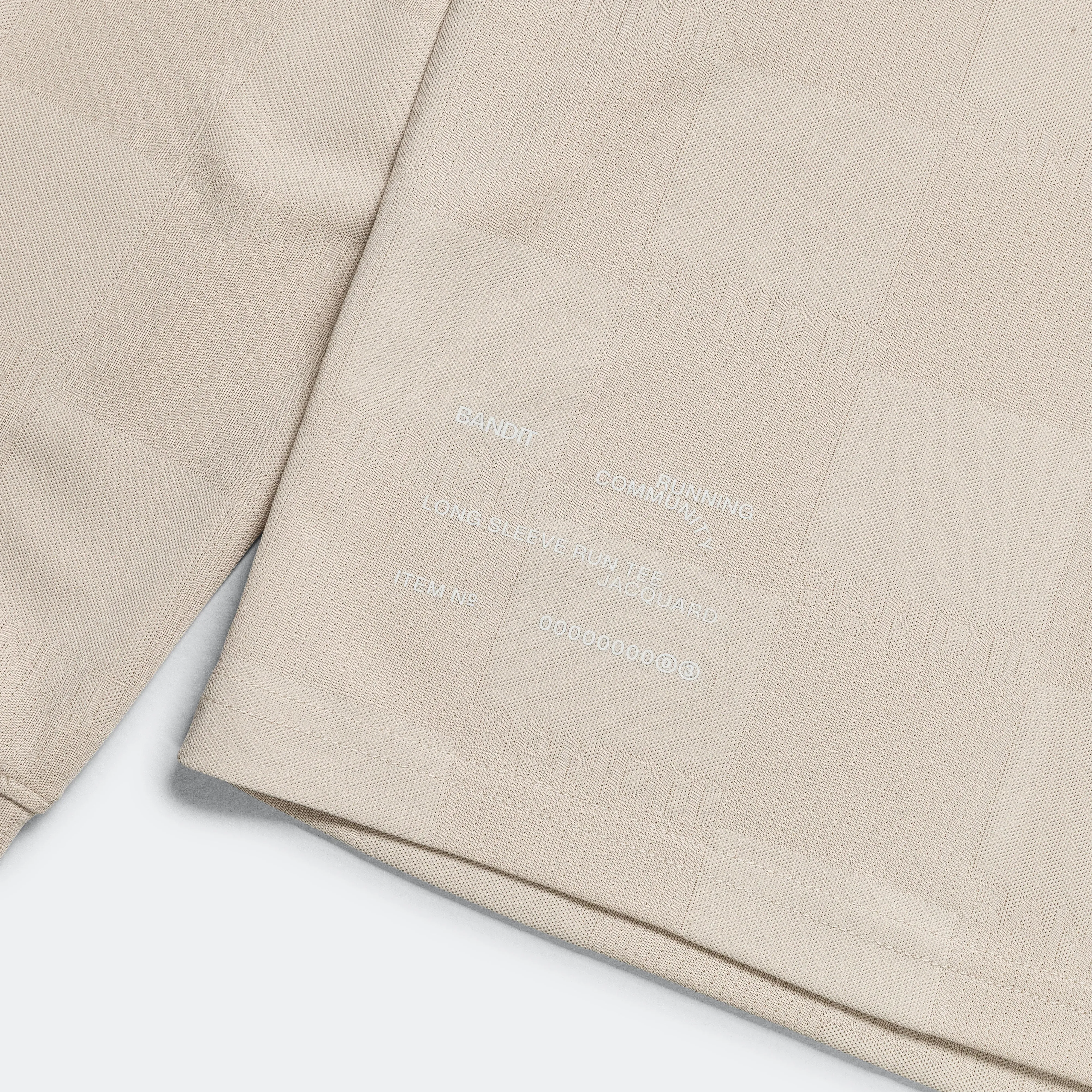 Cheque Jacquard Long Sleeve - Stone