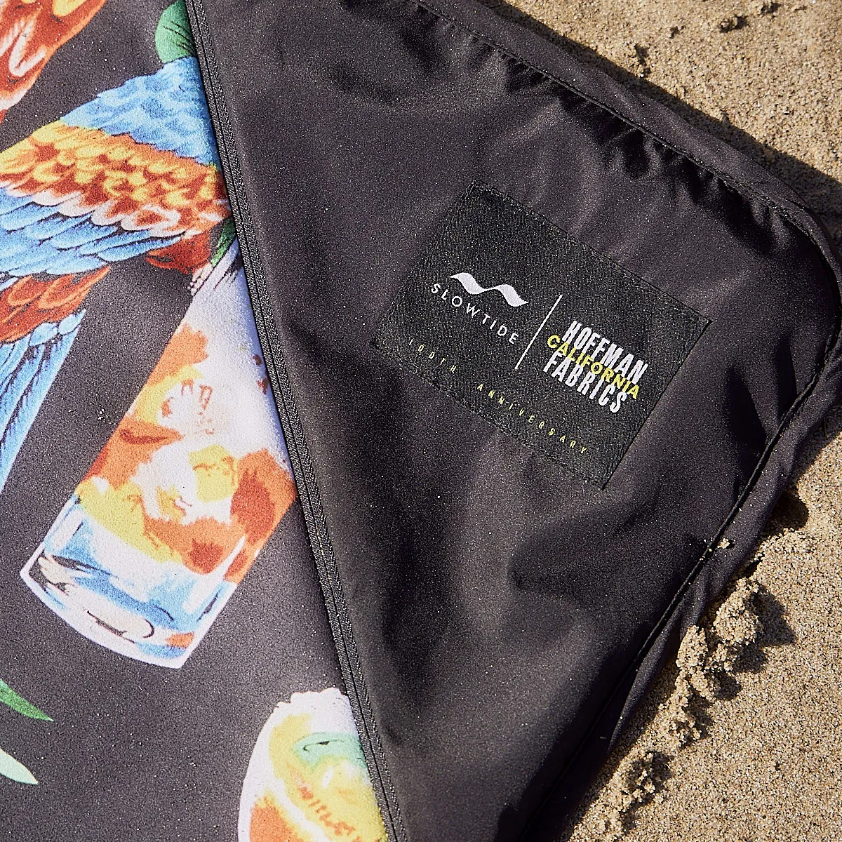 Cocktail Party Quick-Dry Picnic Blanket | Hoffman Fabrics x Slowtide