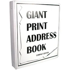 Compact Edition Giant Print Address Book for Low Vision