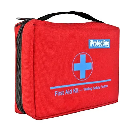 First Aid Kit 119 pcs - Professional Design for Car, Home, Camping, Travel, Outdoors or Sports, Small & Compact