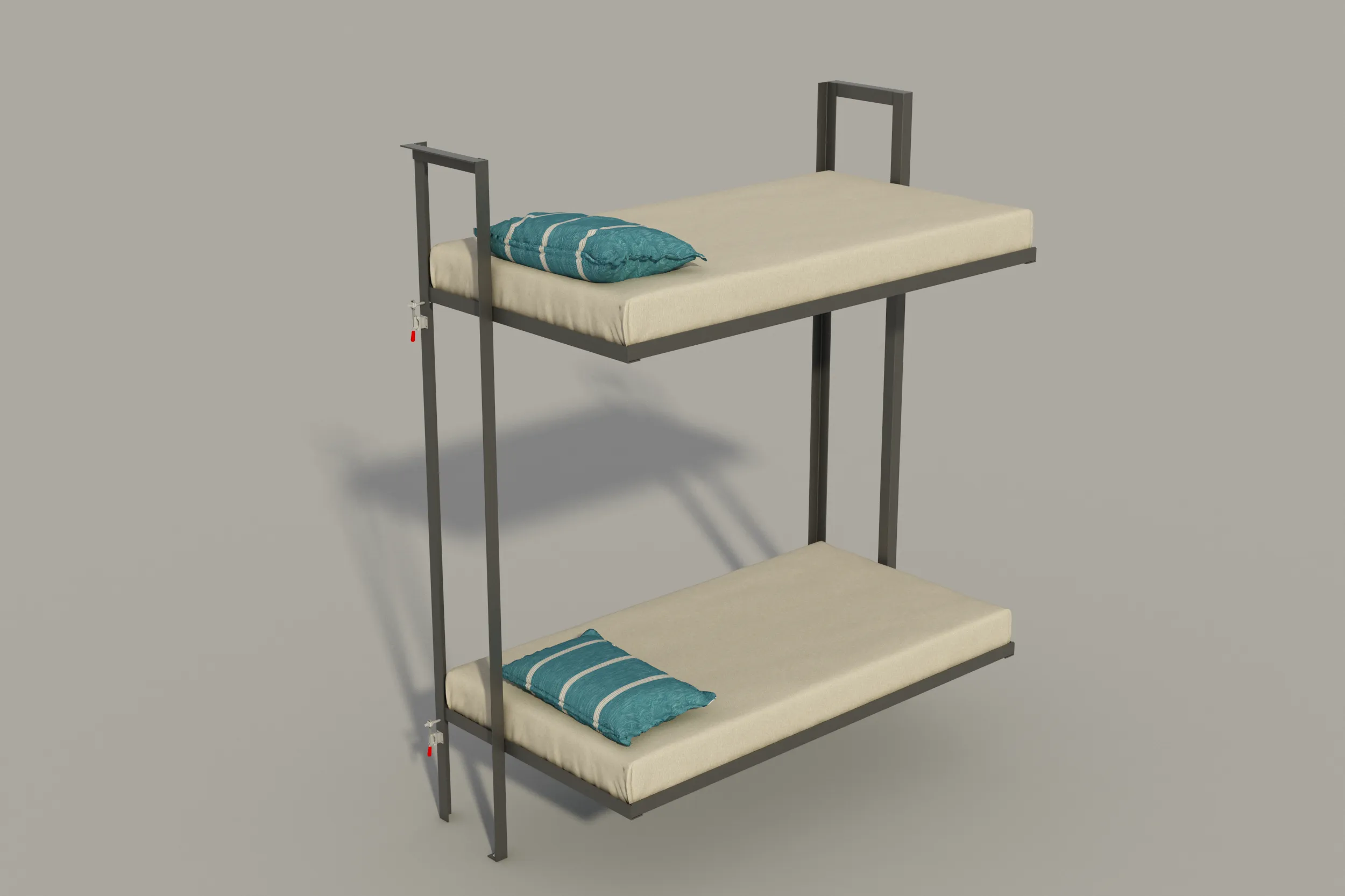 Folding Bunk Bed DIY Plans Bedroom Furniture Kids Adult Children Build Your Own