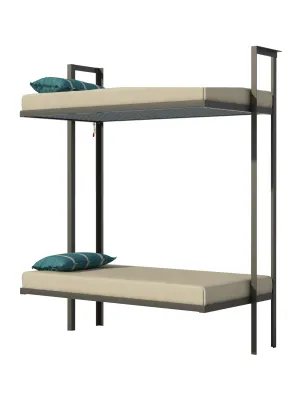 Folding Bunk Bed DIY Plans Bedroom Furniture Kids Adult Children Build Your Own