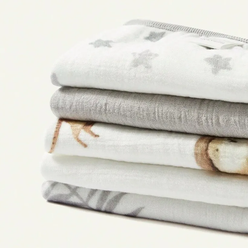 Greyish Muslin Squares