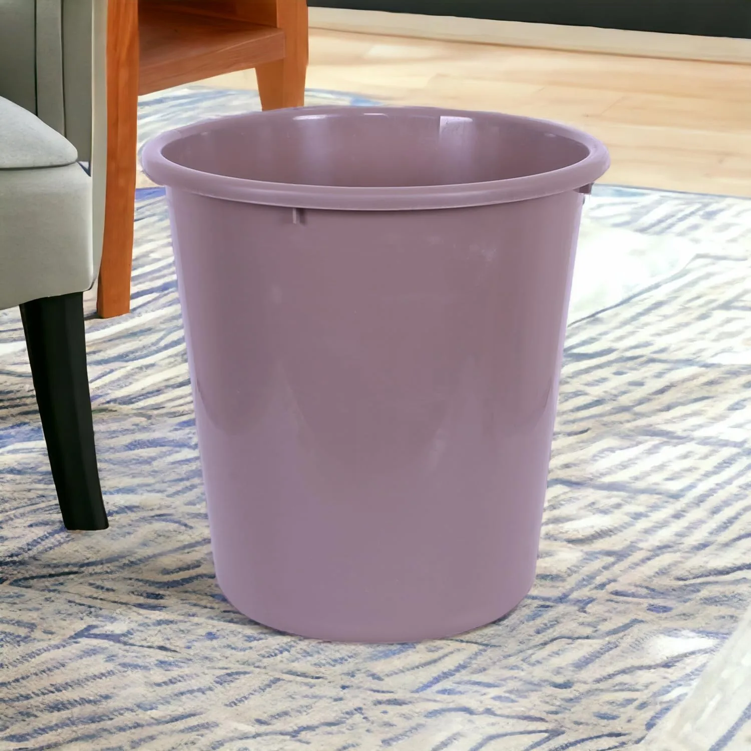 Heart Home Dustbin | Open Dustbin | Plastic Garbage Dustbin | Dustbin For Kitchen | Dustbin For Bathroom | Office Dustbin | Plain Sada Dustbin | 10 LTR | Pack of 2 | Brown