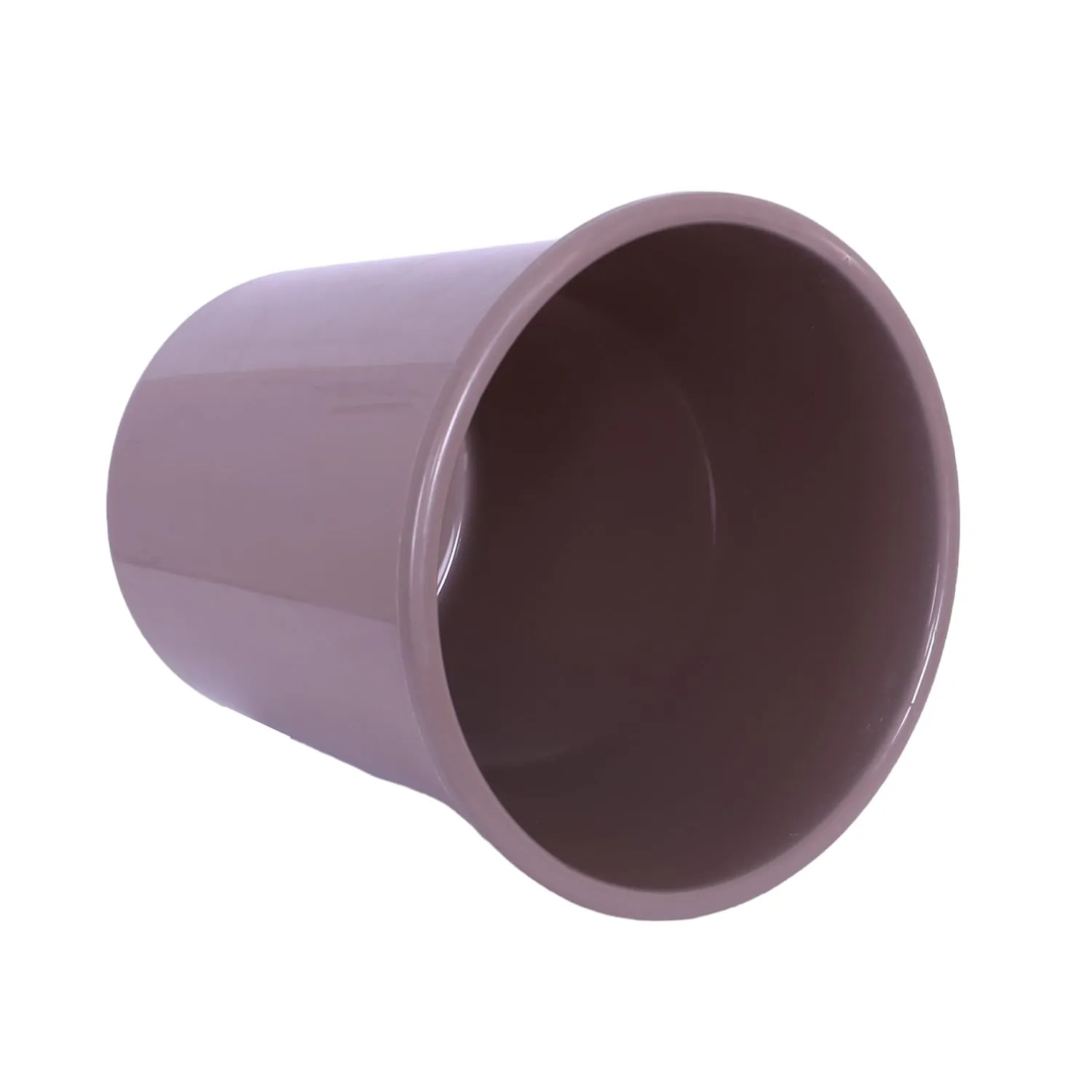 Heart Home Dustbin | Open Dustbin | Plastic Garbage Dustbin | Dustbin For Kitchen | Dustbin For Bathroom | Office Dustbin | Plain Sada Dustbin | 10 LTR | Pack of 2 | Brown