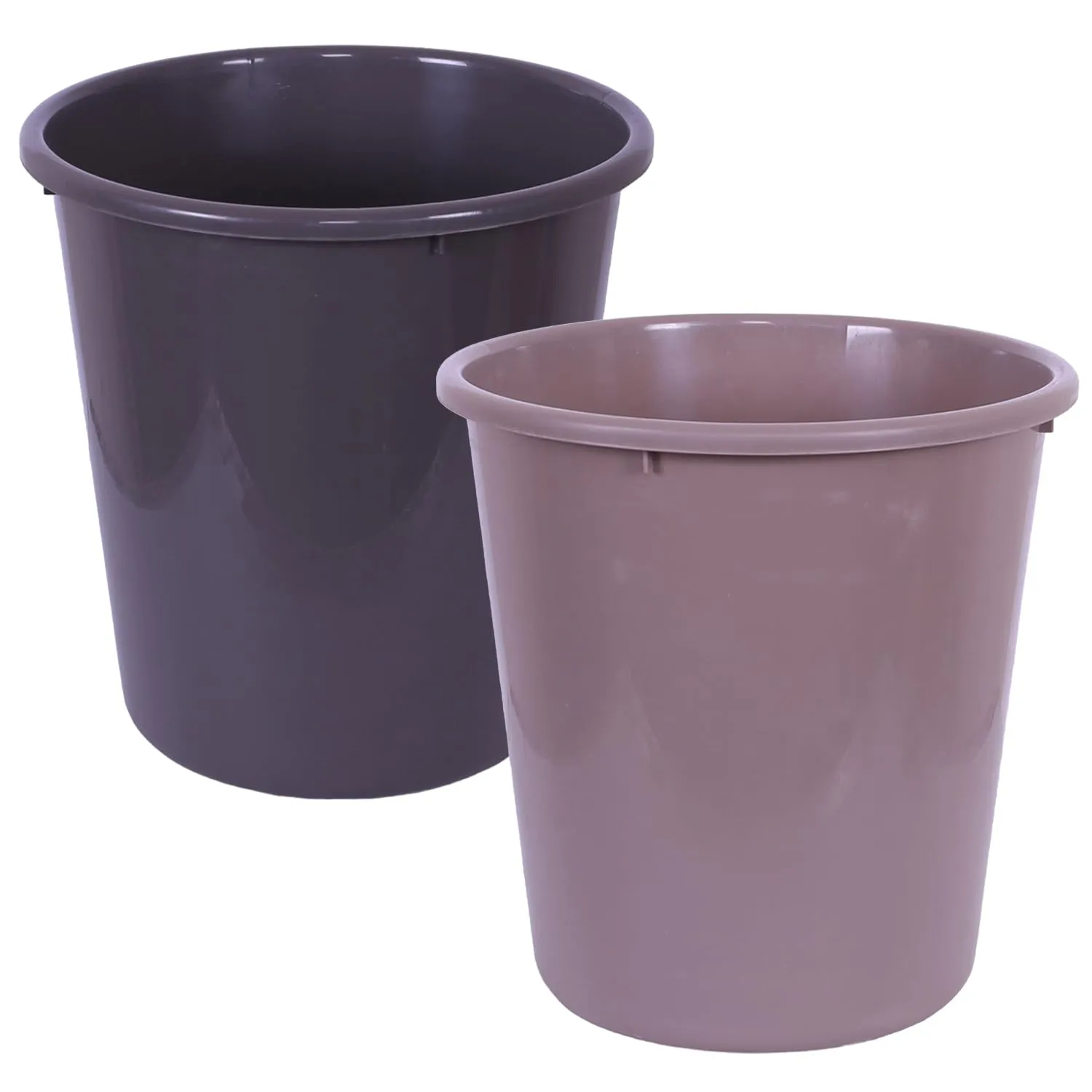 Heart Home Dustbin | Open Dustbin | Plastic Garbage Dustbin | Dustbin For Kitchen | Dustbin For Bathroom | Office Dustbin | Plain Sada Dustbin | 13 LTR | Pack of 2 | Multi