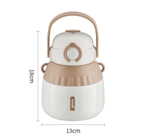 Insulated cup with large capacity, high appearance for girls, 316 essential water cup for military training for children and students, suitable for freshmen in high school