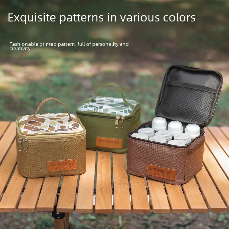 Large Capacity Canvas Picnic Storage Bag