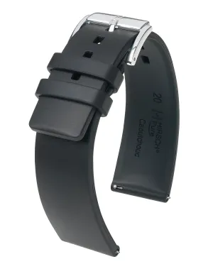Mens HIRSCH PURE Premium Caoutchouc Watchband  4053 88