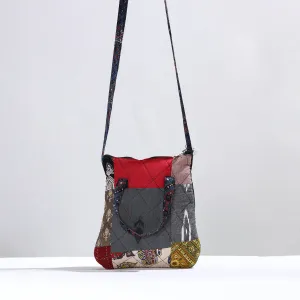 Multicolor - Handmade Quilted Cotton Patchwork Sling Bag 20