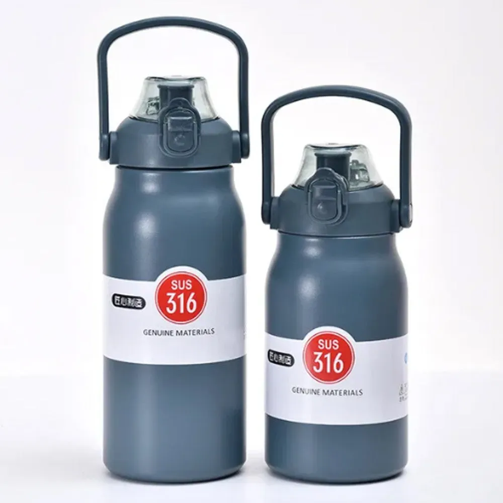 (Net) 1000ML Vacuum Insulated Stainless Steel Sports Water Bottle / 061885