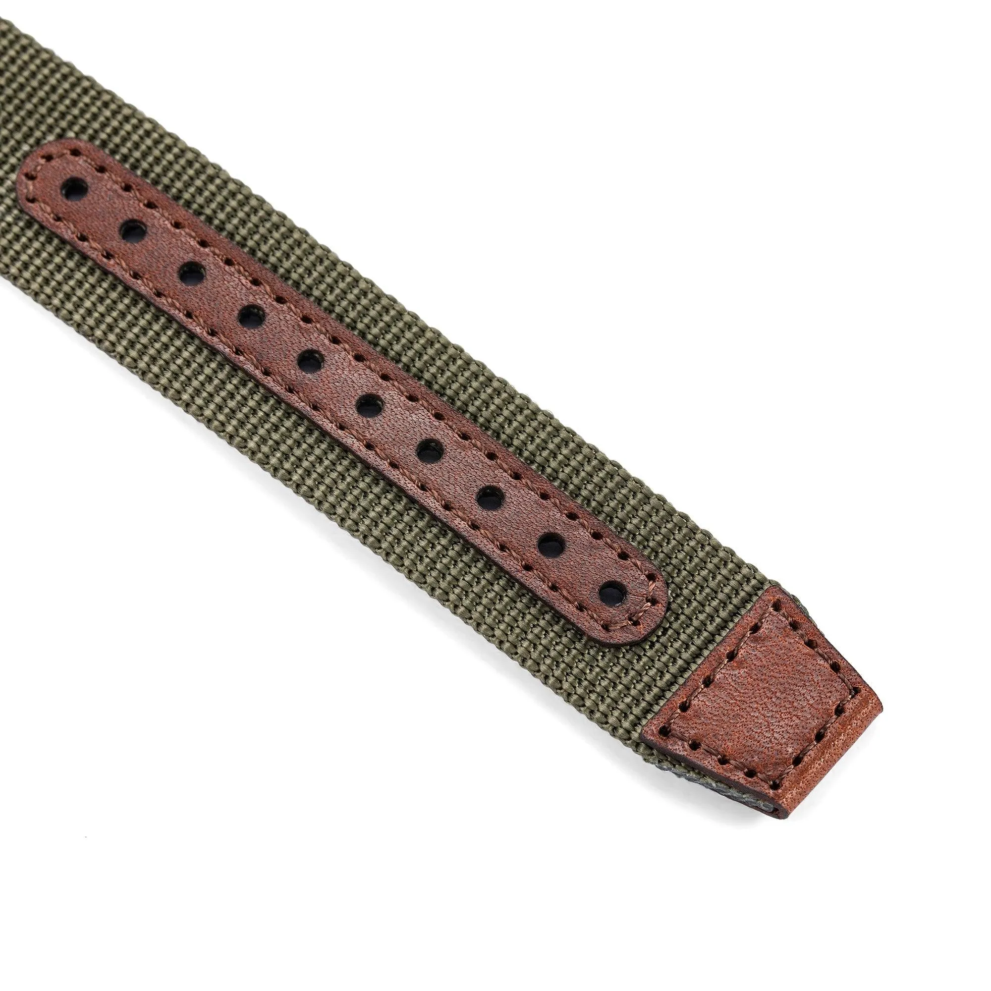 One-Piece Green Nylon Strap & Steel Buckle