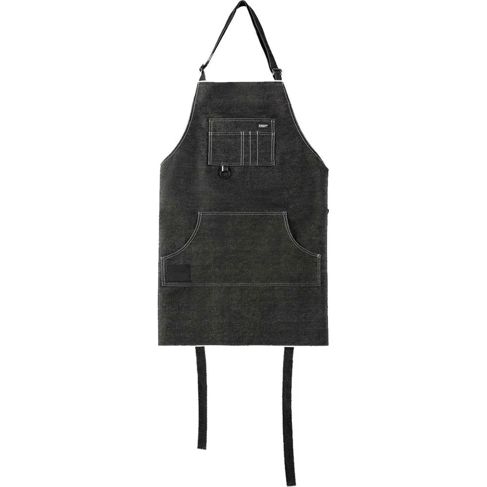 Pando Moto Albert Candiani Selvedge Denim Apron Black