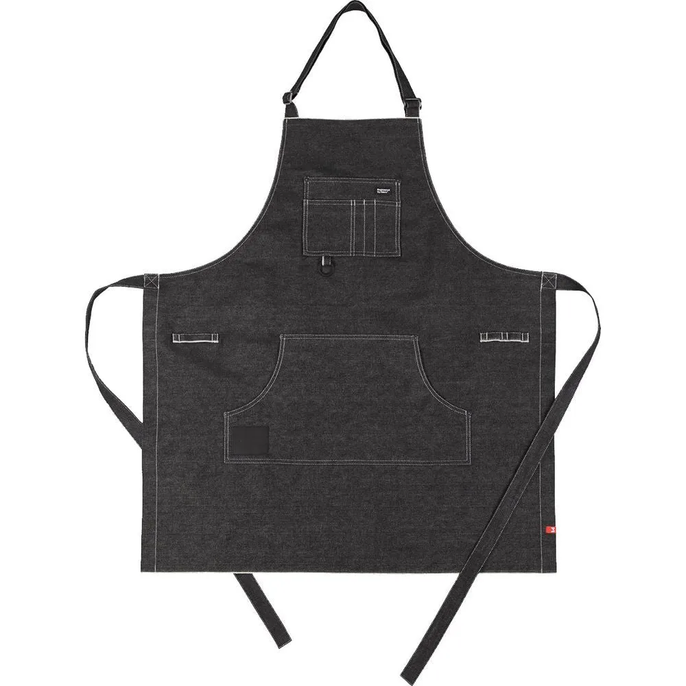 Pando Moto Albert Candiani Selvedge Denim Apron Black