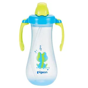 Pigeon Tall Straw Bottle (Blue)