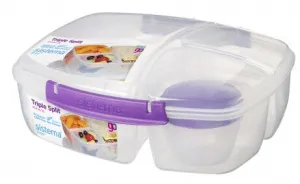 Sistema® 2L Triple Split TO GO™ with Yogurt Pot