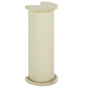 Tall Cat Scratching Post with Sisal Rope, Soft Plush Cover, 85cm - Beige