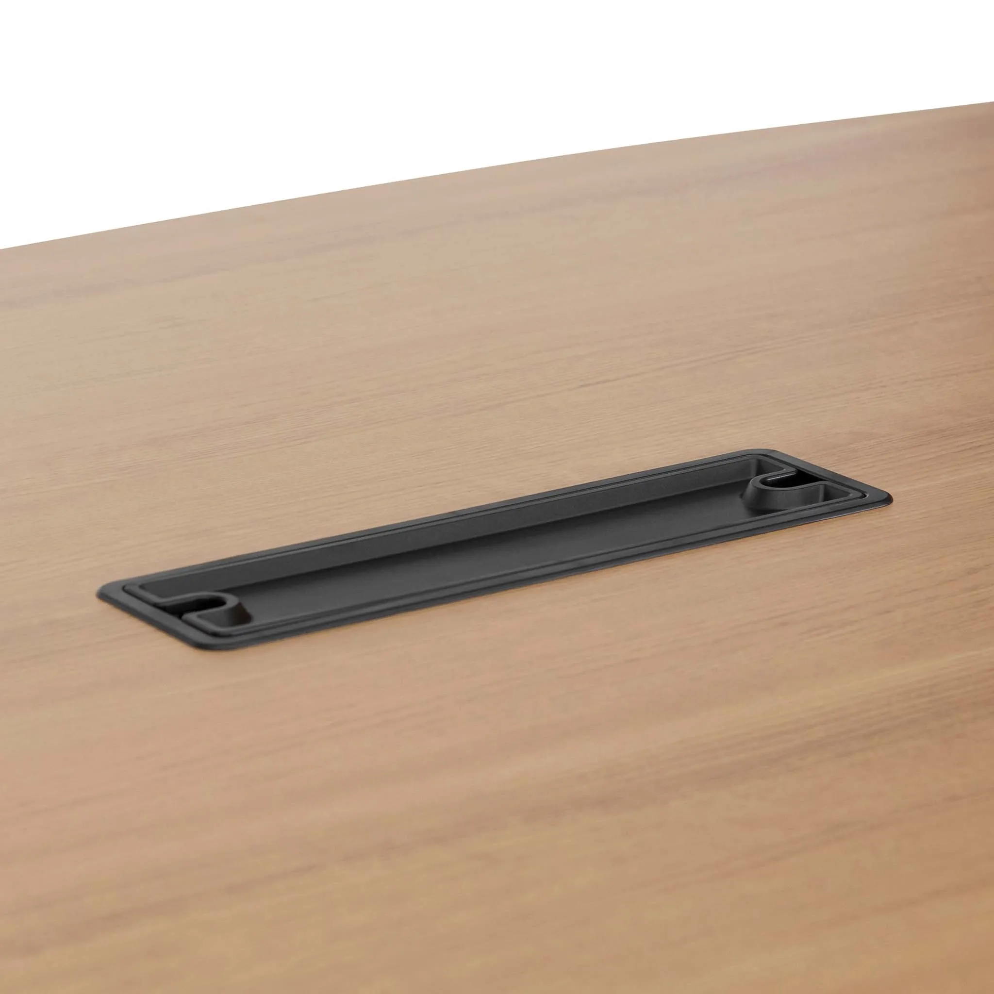 Vogue 3.6m Boardroom Meeting Table - Natural Top With Black Legs