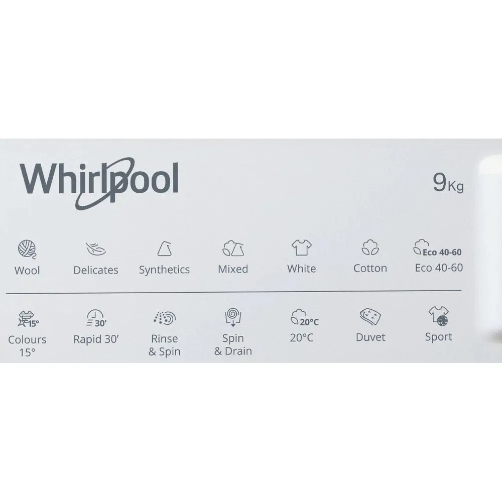 Whirlpool  9KG 1400 Spin Integrated Washing Machine | BIWMWG91485UK